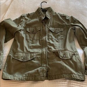 Ambercrombie and Fitch green utility jacket